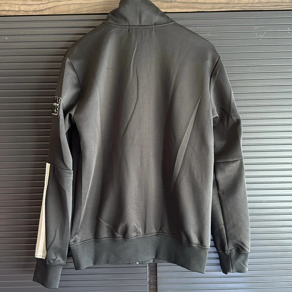 Unisex Black Raiders Jacket - 100% Cotton - Size Small - Picture 8 of 9